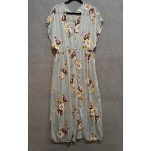Summer Beach Sheer Cover Up Lightweight Long Open Maxi Vacation Resort Floral